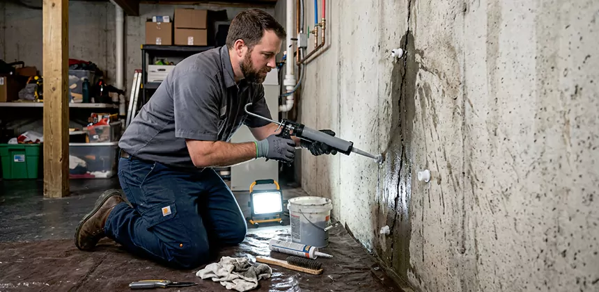 Basement Leak Repair From Inside in San Clemente