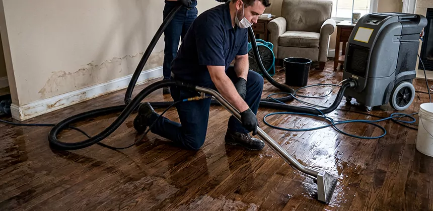 Hardwood Floor Water Extraction in San Clemente