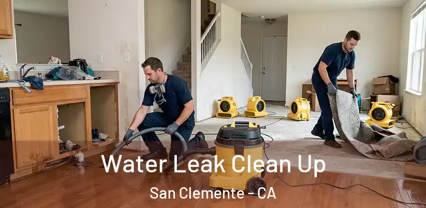 Water Leak Clean Up San Clemente - CA